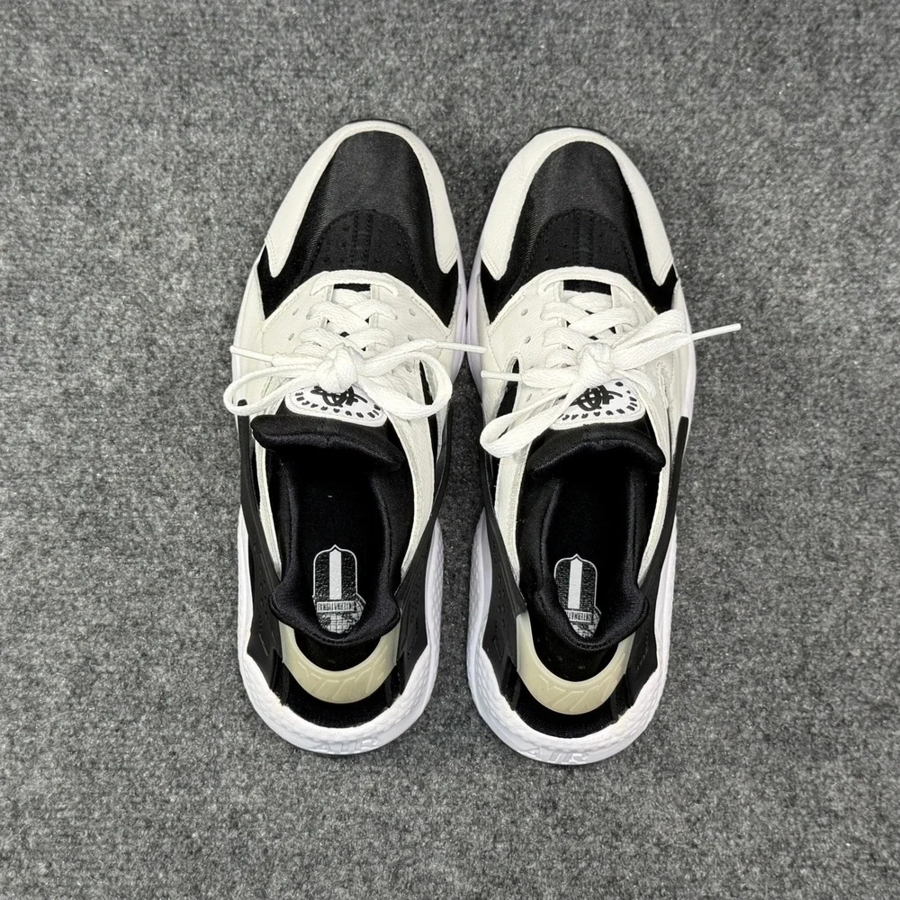 Nike Air Huarache OG Shoes Men 9 Orca White Leather Black Retro Athletic Running